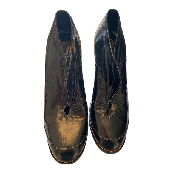 Chloe Patent Leather Wedge Ankle Boots - Picture 4 of 6